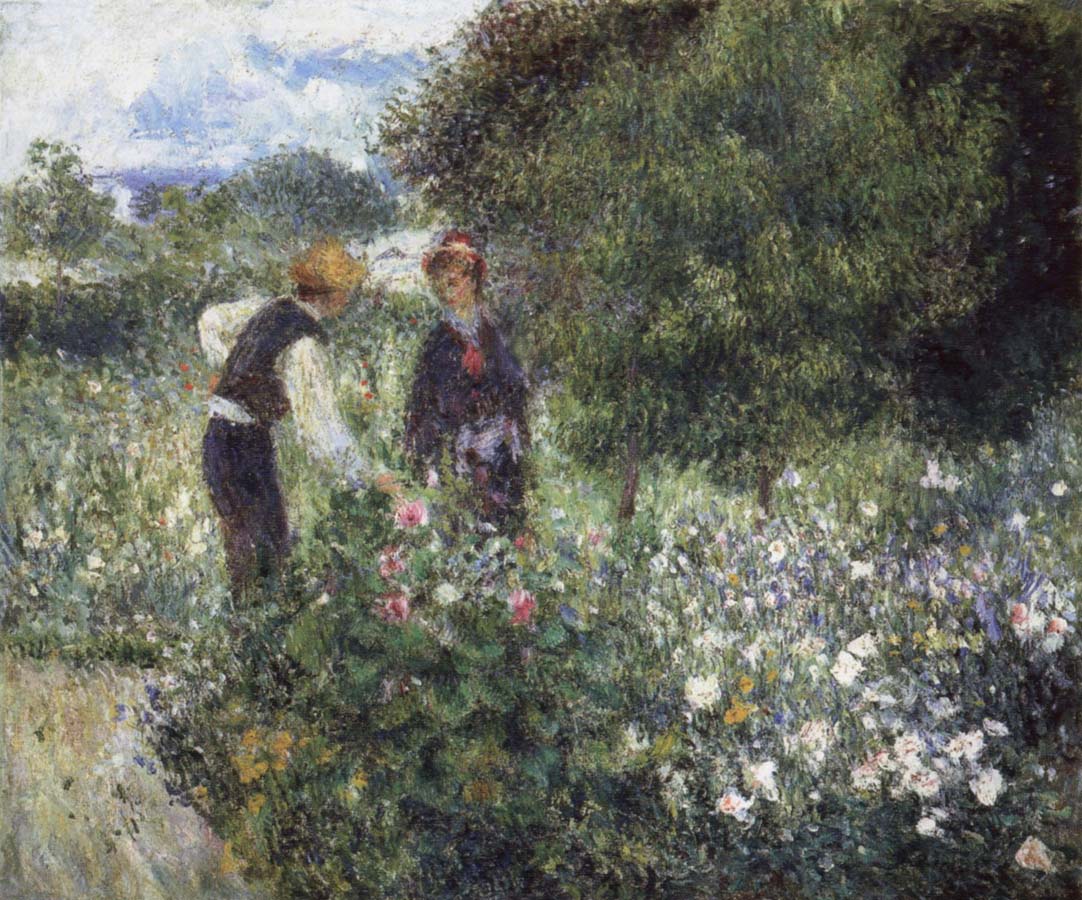 Pierre-Auguste Renoir Conversation with the Gardener